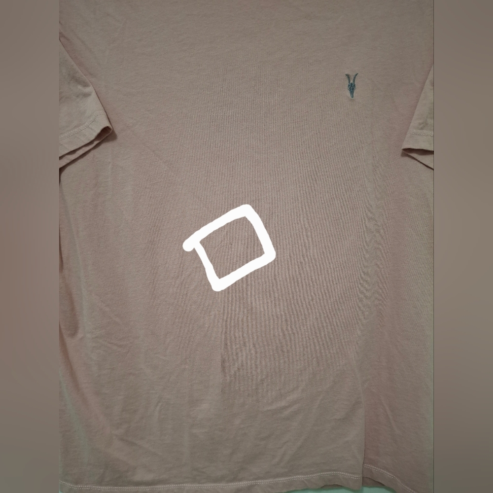 Men's All Saints Medium Pink Regular Fit Crewneck T-Shirt Size XXL - Picture 6 of 8